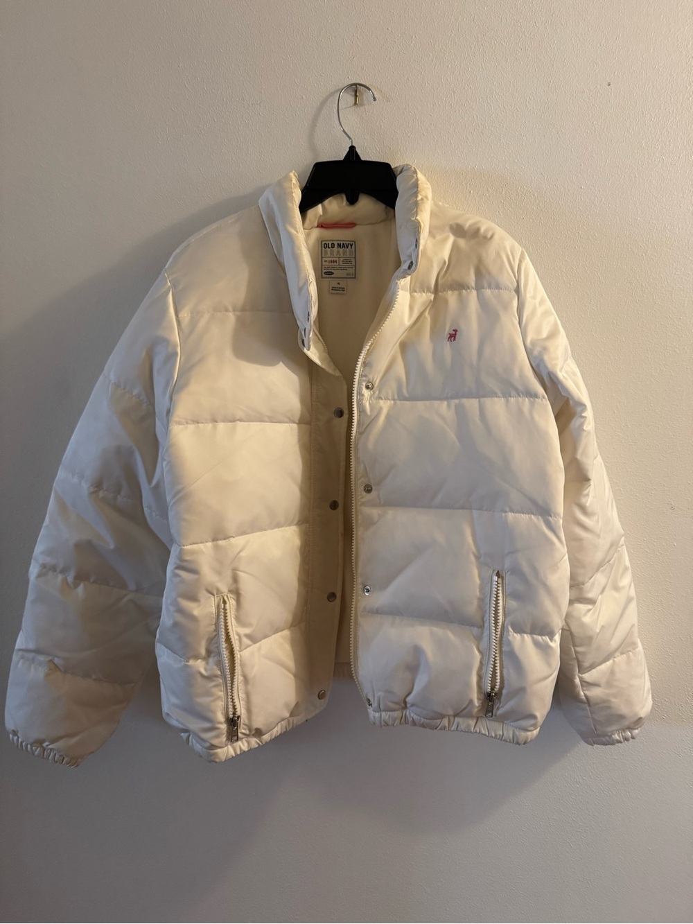 Old Navy Cream White Women's Puffer Jacket